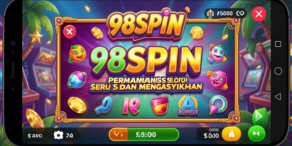 Tangkapan layar gameplay menarik dari 98SPIN yang menunjukkan mesin slot.