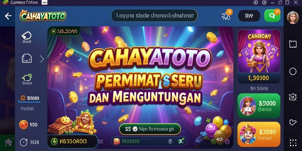Screenshot gameplay CAHAYATOTO dengan grafik yang menarik dan fitur slot.