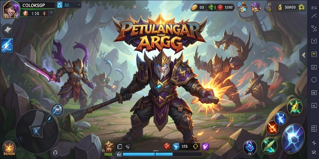 Tampilan gameplay seru dengan pertarungan epik di COLOKSGP.