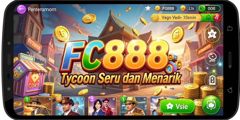 Screenshot utama FC888 menampilkan pengalaman gameplay Tycoon yang mengasyikkan.