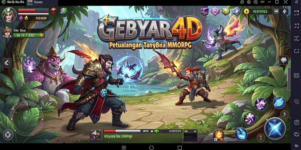 Tampilan gameplay GEBYAR4D yang mendebarkan dan penuh aksi.