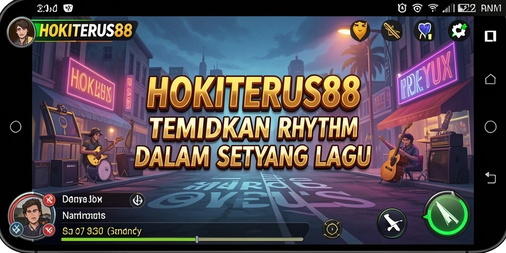 Screenshot HOKITERUS88 menampilkan pemain menikmati gameplay musik yang seru.