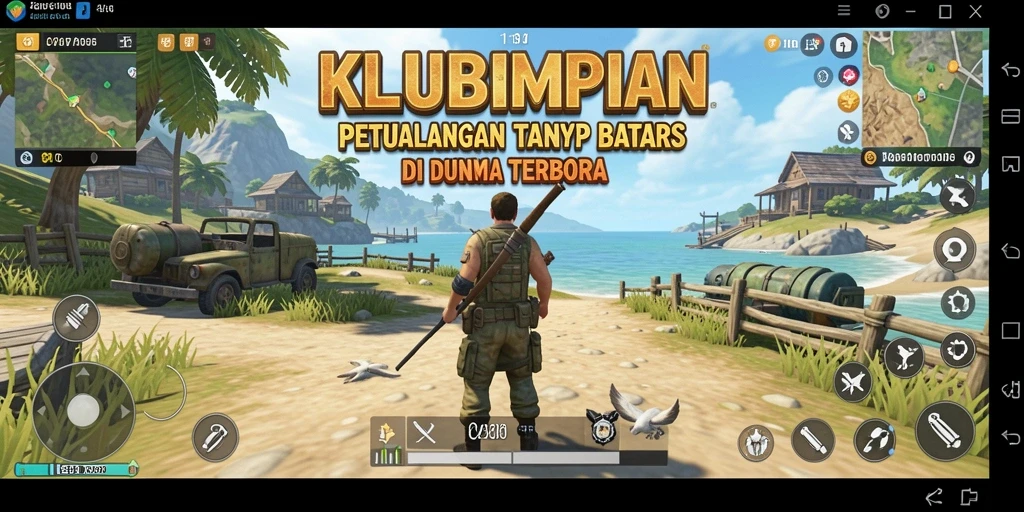 Tampilan gameplay KLUBIMPIAN dengan grafis yang menakjubkan di dunia terbuka.