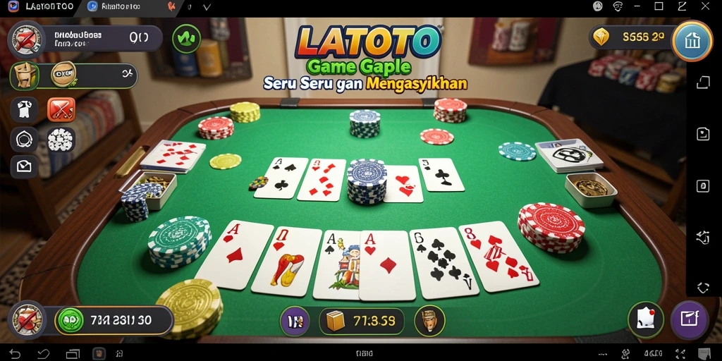 Gameplay LATOTO yang seru dalam bermain Gaple