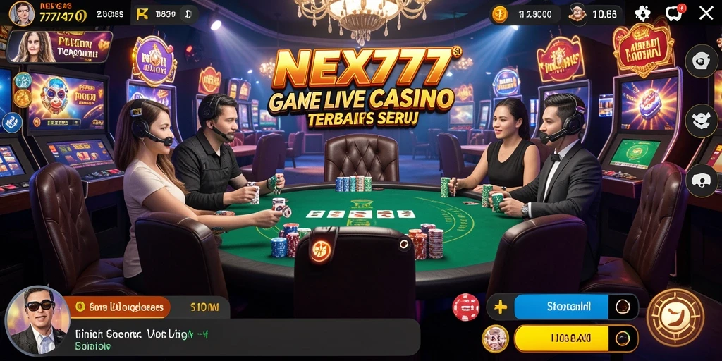Tampilan seru dari permainan Live Casino di NEX777.