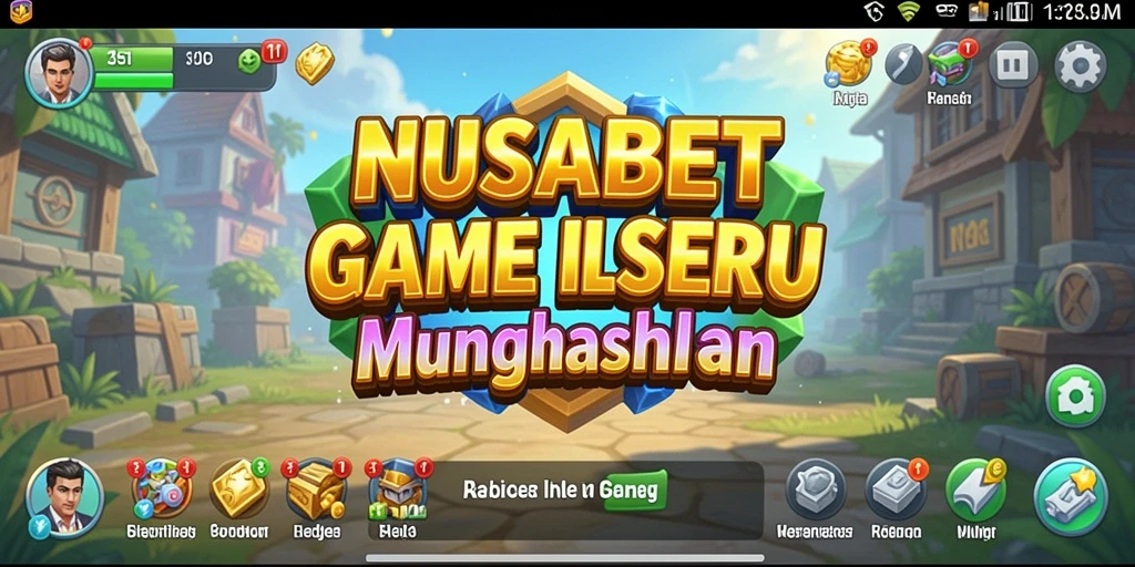 Screenshot gameplay NUSABET menampilkan bisnis yang berkembang pesat.