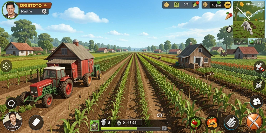 Gameplay menarik di ladang virtual ORISTOTO ditampilkan.