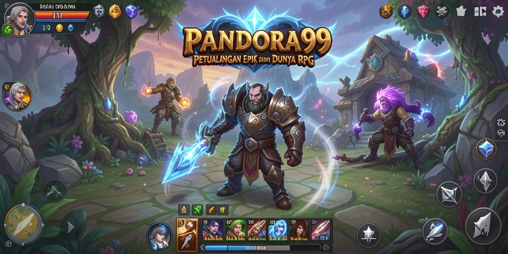 Screenshot gameplay PANDORA99 yang menampilkan pertarungan intens.
