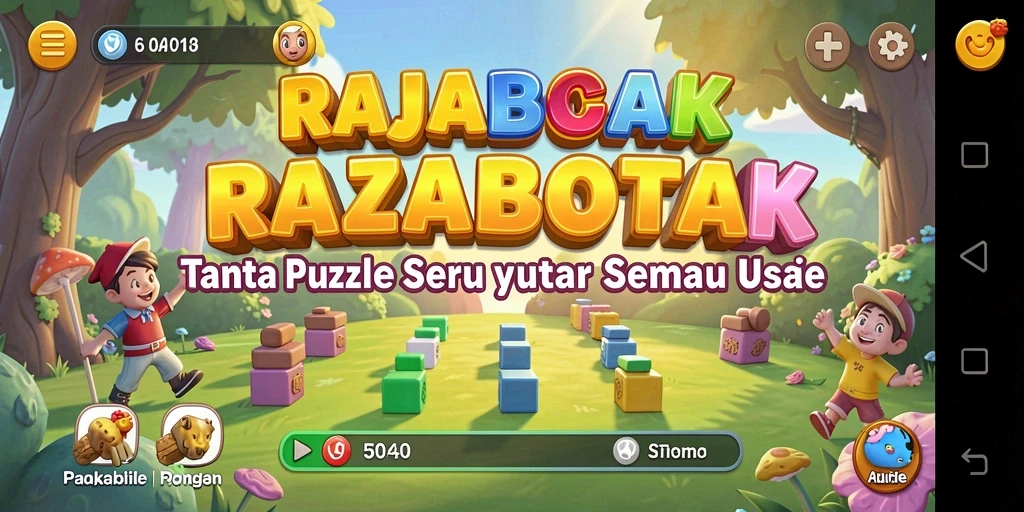 Tampilan gameplay RAJABOTAK yang menantang dan interaktif.