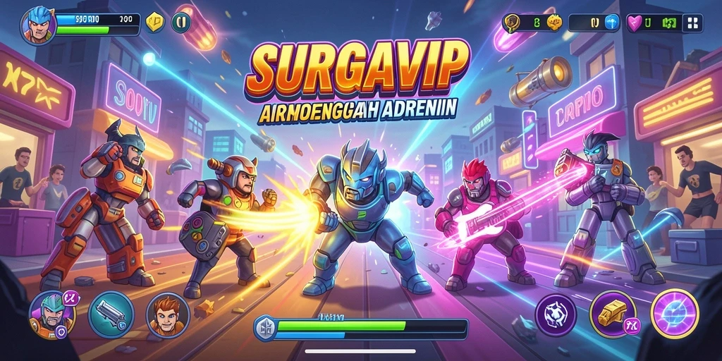 Gameplay seru dari SURGAVIP dengan aksi mendebarkan.
