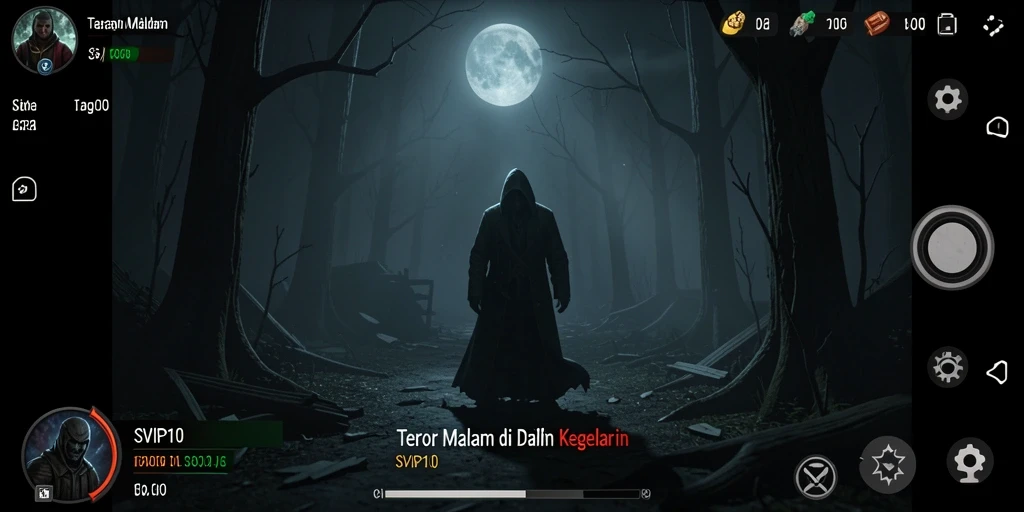 Tangkapan layar gameplay SVIP10 yang mencekam dan menakutkan.