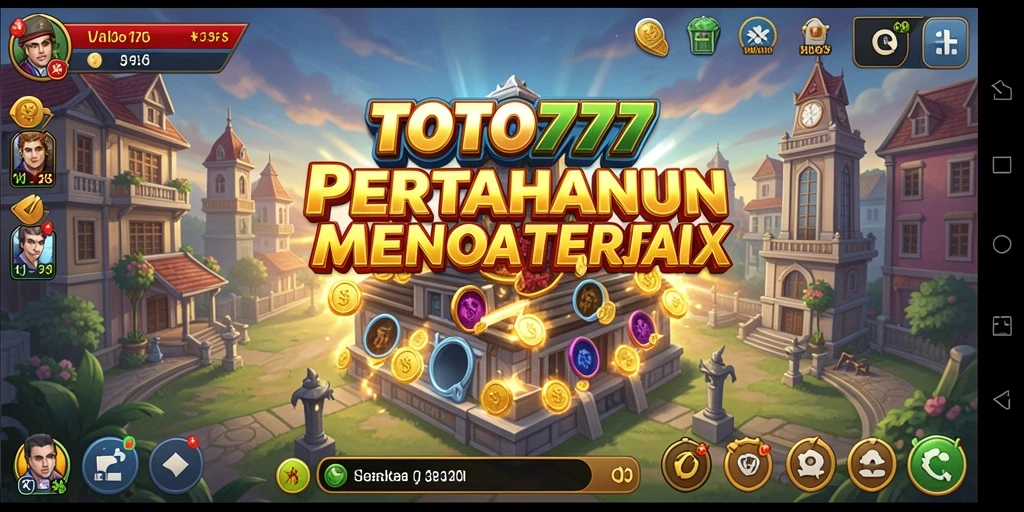 Gameplay TOTO777 dengan menara dan musuh yang dinamis.